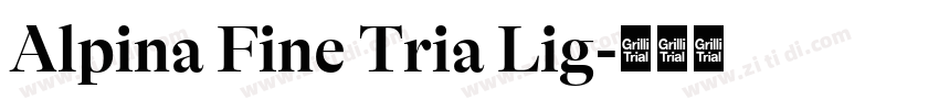 Alpina Fine Tria Lig字体转换